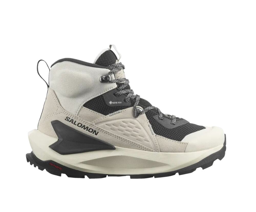 Salomon Hiking Athletic Outdoor Elixir Mid GORE-TEX 'Vanilla Ice Lemon' Size 8.5